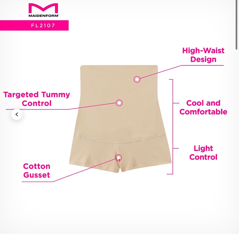 Maidenform High-Waist Boyshort Shapewear - Picture 3 of 3